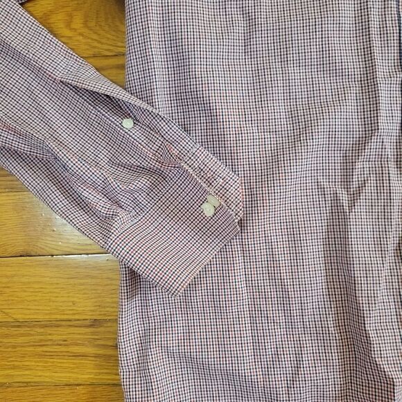 Etro Milano Men's Plaid Dress Shirt Slim Fit Size 41 - Picture 5 of 5